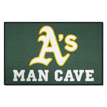 Wholesale-Oakland Athletics Man Cave Starter MLB Accent Rug - 19" x 30" SKU: 22447