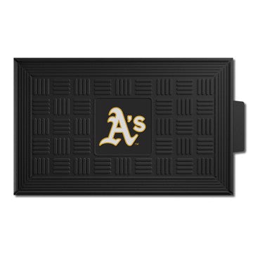 Wholesale-Oakland Athletics Medallion Door Mat MLB Outdoor Door Mat - 19.5" x 31" SKU: 11308