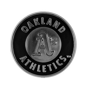 Wholesale-Oakland Athletics Molded Chrome Emblem MLB Plastic Auto Accessory SKU: 60228