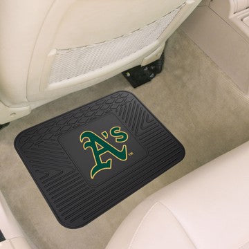 Wholesale-Oakland Athletics Utility Mat MLB Back Seat Car Floor Mats - 1 Piece - 14" x 17" SKU: 10039