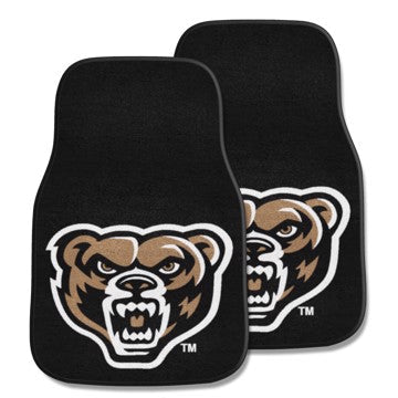 Wholesale-Oakland Golden Grizzlies 2-pc Carpet Car Mat Set 17in. x 27in. - 2 Pieces SKU: 18448