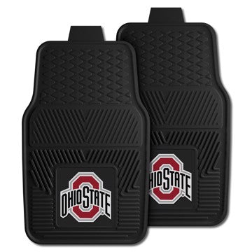 Wholesale-Ohio State Buckeyes 2-pc Vinyl Car Mat Set 17in. x 27in. - 2 Pieces SKU: 7924
