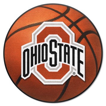 Wholesale-Ohio State Buckeyes Basketball Mat 27" diameter SKU: 1514