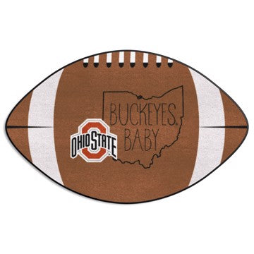 Wholesale-Ohio State Buckeyes Southern Style Football Mat 20.5"x32.5" SKU: 21181
