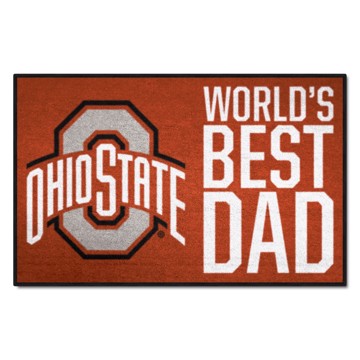 Wholesale-Ohio State Buckeyes World's Best Dad Starter Mat 19"x30" SKU: 18190