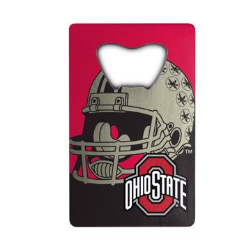 Wholesale-Ohio State Credit Card Bottle Opener Ohio State University Credit Card Bottle Opener 2” x 3.25 - "O 'Ohio State'" Primary Logo & Helmet SKU: 62584
