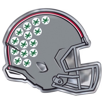 Wholesale-Ohio State Embossed Helmet Emblem Ohio State University Embossed Helmet Emblem 3.25” x 3.25 - "Buckeye Helmet" SKU: 60774