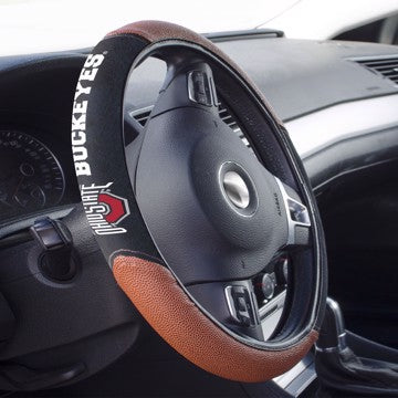 Wholesale-Ohio State Sports Grip Steering Wheel Cover NCAA - 14.5” to 15.5” SKU: 62137