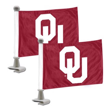 Wholesale-Oklahoma Ambassador Flags University of Oklahoma Ambassador Flags 4” x 6” - "OU" Primary Logo SKU: 61923