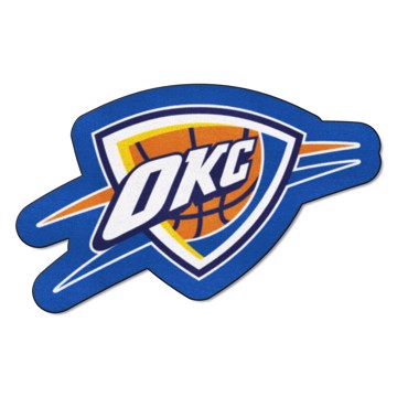 Wholesale-Oklahoma City Thunder Mascot Mat NBA Accent Rug - Approximately 36" x 22.3" SKU: 21351