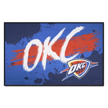 Wholesale-Oklahoma City Thunder Starter Mat - Slogan NBA Accent Rug - 19" x 30" SKU: 36004