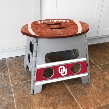 Wholesale-Oklahoma Folding Step Stool University of Oklahoma Folding Step Stool 14"x13" - "Tiger Eye" Logo SKU: 24580