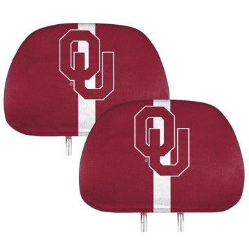 Wholesale-Oklahoma Printed Headrest Cover University of Oklahoma Printed Headrest Cover 14” x 10” - "OU" Primary Logo SKU: 62064