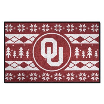 Wholesale-Oklahoma Sooners Holiday Sweater Starter Mat 19"x30" SKU: 25848