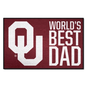 Wholesale-Oklahoma Sooners World's Best Dad Starter Mat 19"x30" SKU: 18205