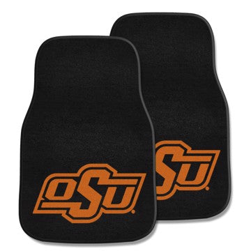 Wholesale-Oklahoma State Cowboys 2-pc Carpet Car Mat Set 17in. x 27in. - 2 Pieces SKU: 5999