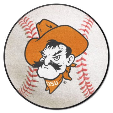 Wholesale-Oklahoma State Cowboys Baseball Mat Accent Rug - Round - 27" diameter SKU: 36469
