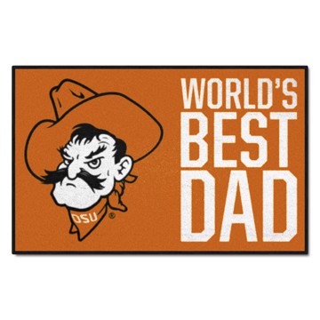 Wholesale-Oklahoma State Cowboys World's Best Dad Starter Mat 19"x30" SKU: 18223