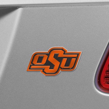 Wholesale-Oklahoma State Embossed Color Emblem Oklahoma State University Embossed Color Emblem 3.25” x 3.25” - "OSU" Logo SKU: 60550