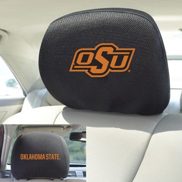 Wholesale-Oklahoma State Headrest Cover Oklahoma State University Headrest Cover 10"x13" - "OSU" Logo and Wordmark SKU: 12591