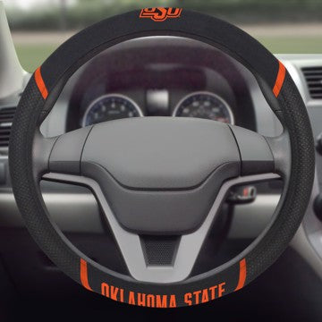 Wholesale-Oklahoma State Steering Wheel Cover Oklahoma State University Steering Wheel Cover 15"x15" - "OSU" Logo and Wordmark SKU: 25074