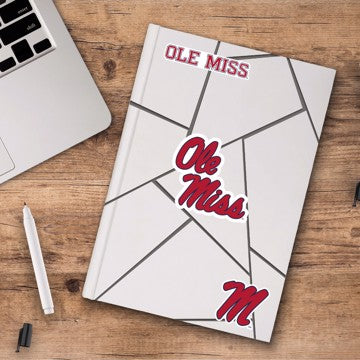 Wholesale-Ole Miss Decal 3-pk University of Mississippi (Ole Miss) Decal 3-pk 5” x 6.25” - 3 Various Logos / Wordmark SKU: 61040