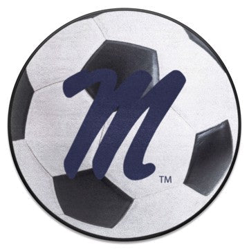 Wholesale-Ole Miss Rebels Soccer Ball Mat 27" diameter SKU: 35825