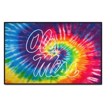 Wholesale-Ole Miss Rebels Starter Mat - Tie Dye 19"x30" SKU: 34044