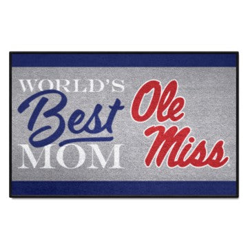 Wholesale-Ole Miss Rebels Starter Mat - World's Best Mom 19"x30" SKU: 34584