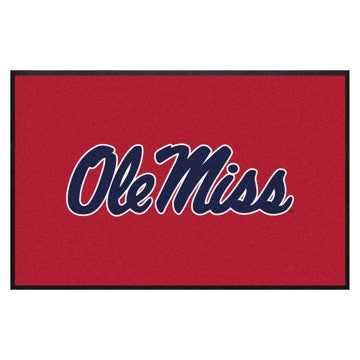 Wholesale-Ole Miss4X6 High-Traffic Mat with Durable Rubber Backing 43"x67" - Landscape Orientation - Indoor SKU: 9764