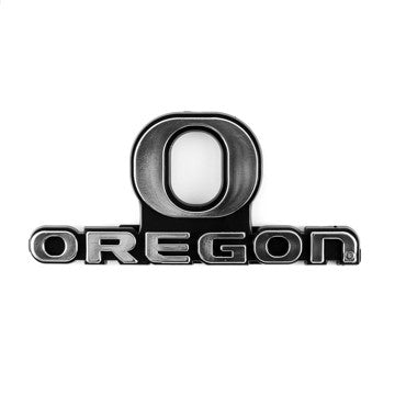 Wholesale-Oregon Molded Chrome Emblem University of Oregon Molded Chrome Emblem 3.25” x 3.25 - "O" Logo & "Oregon" Wordmark SKU: 60368