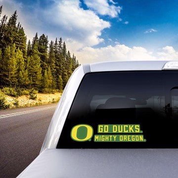 Wholesale-Oregon Team Slogan Decal University of Oregon Team Slogan Decal 3” x 12” - Primary Logo & Team Slogan SKU: 61426