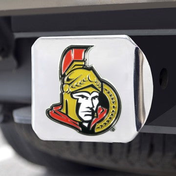 Wholesale-Ottawa Senators Hitch Cover NHL Color Emblem on Chrome Hitch - 3.4" x 4" SKU: 22782