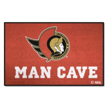Wholesale-Ottawa Senators Man Cave Starter NHL Accent Rug - 19" x 30" SKU: 14466