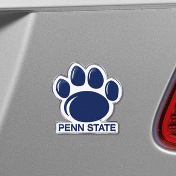 Wholesale-Penn State Embossed Color Emblem 2 Penn State Embossed Color Emblem 2 3.25” x 3.25 - "Paw Print & 'PENN STATE'" Alternate Logo SKU: 60654
