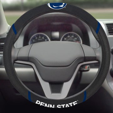Wholesale-Penn State Steering Wheel Cover Penn State Steering Wheel Cover 15"x15" - "Nittany Lion" Logo & Wordmark SKU: 14879