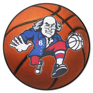Wholesale-Philadelphia 76ers Basketball Mat NBA Accent Rug - Round - 27" diameter SKU: 37067