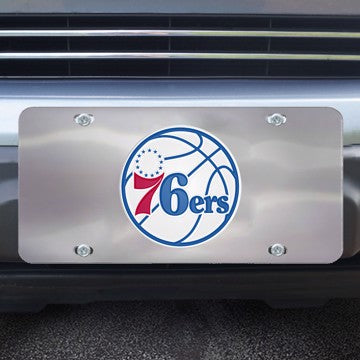 Wholesale-Philadelphia 76ers Diecast License Plate NBA Exterior Auto Accessory - 12" x 6" SKU: 27560