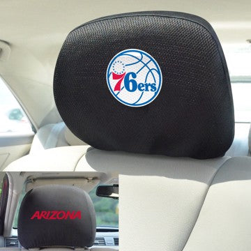 Wholesale-Philadelphia 76ers Headrest Cover NBA Universal Fit - 10" x 13" SKU: 25076