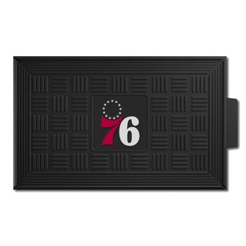 Wholesale-Philadelphia 76ers Medallion Door Mat NBA Outdoor Door Mat - 19.5" x 31" SKU: 11422