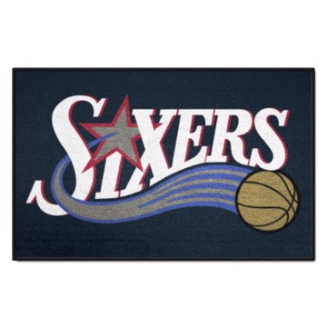 Wholesale-Philadelphia 76ers Starter Mat - Retro Collection NBA Accent Rug - 19" x 30" SKU: 35361