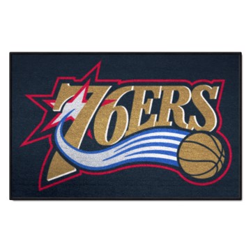 Wholesale-Philadelphia 76ers Starter Mat - Retro Collection NBA Accent Rug - 19" x 30" SKU: 35362