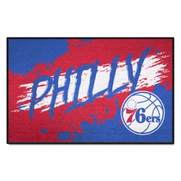 Wholesale-Philadelphia 76ers Starter Mat - Slogan NBA Accent Rug - 19" x 30" SKU: 36006
