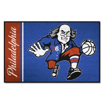 Wholesale-Philadelphia 76ers Starter Mat - Uniform NBA Accent Rug - 19" x 30" SKU: 17925