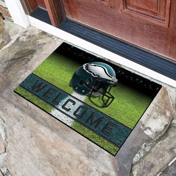 Wholesale-Philadelphia Eagles Crumb Rubber Door Mat NFL Outdoor Door Mat - 18" x 30" SKU: 19956