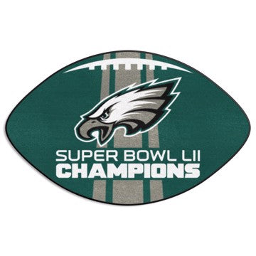Wholesale-Philadelphia Eagles Football Mat NFL Accent Rug - Shaped - 20.5" x 32.5" SKU: 14519