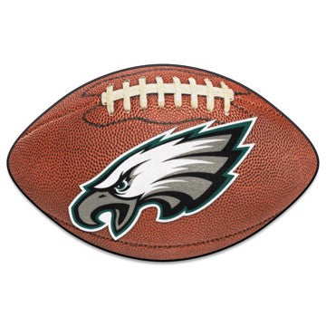 Wholesale-Philadelphia Eagles Football Mat NFL Accent Rug - Shaped - 20.5" x 32.5" SKU: 5819