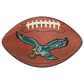 Wholesale-Philadelphia Eagles Football Mat - Retro Collection NFL Accent Rug - Shaped - 20.5" x 32.5" SKU: 32653