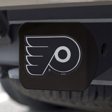 Wholesale-Philadelphia Flyers Hitch Cover NHL Chrome Emblem on Black Hitch - 3.4" x 4" SKU: 20995