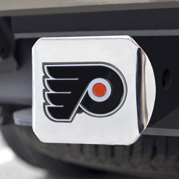 Wholesale-Philadelphia Flyers Hitch Cover NHL Color Emblem on Chrome Hitch - 3.4" x 4" SKU: 22784